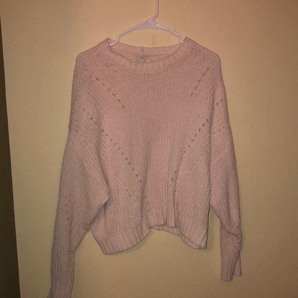 Super soft cropped cream sweater from American eagle. Size large.